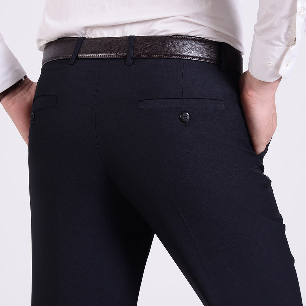 Men's Business Wear Slim-fit Trousers Spring and Autumn Casual Men's Wear Youth Work Dress Work Black Business Suit TAVEN System LLC