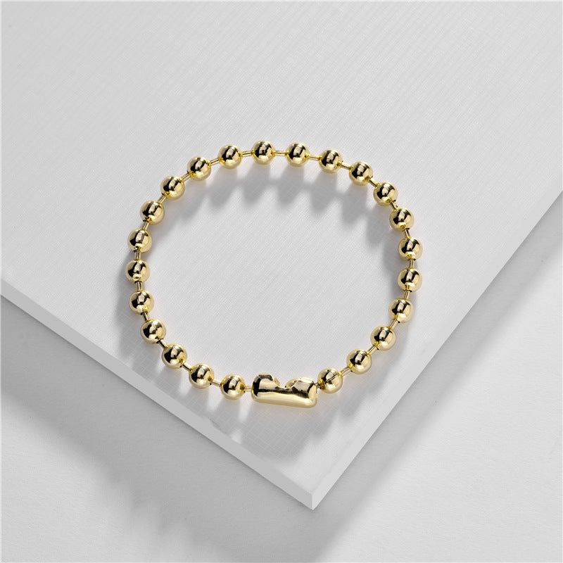 style: Bracelet - Joolim Jewelry Wholesale Gold Bead Choker Necklace Bracelet Jewelry Set Taven
