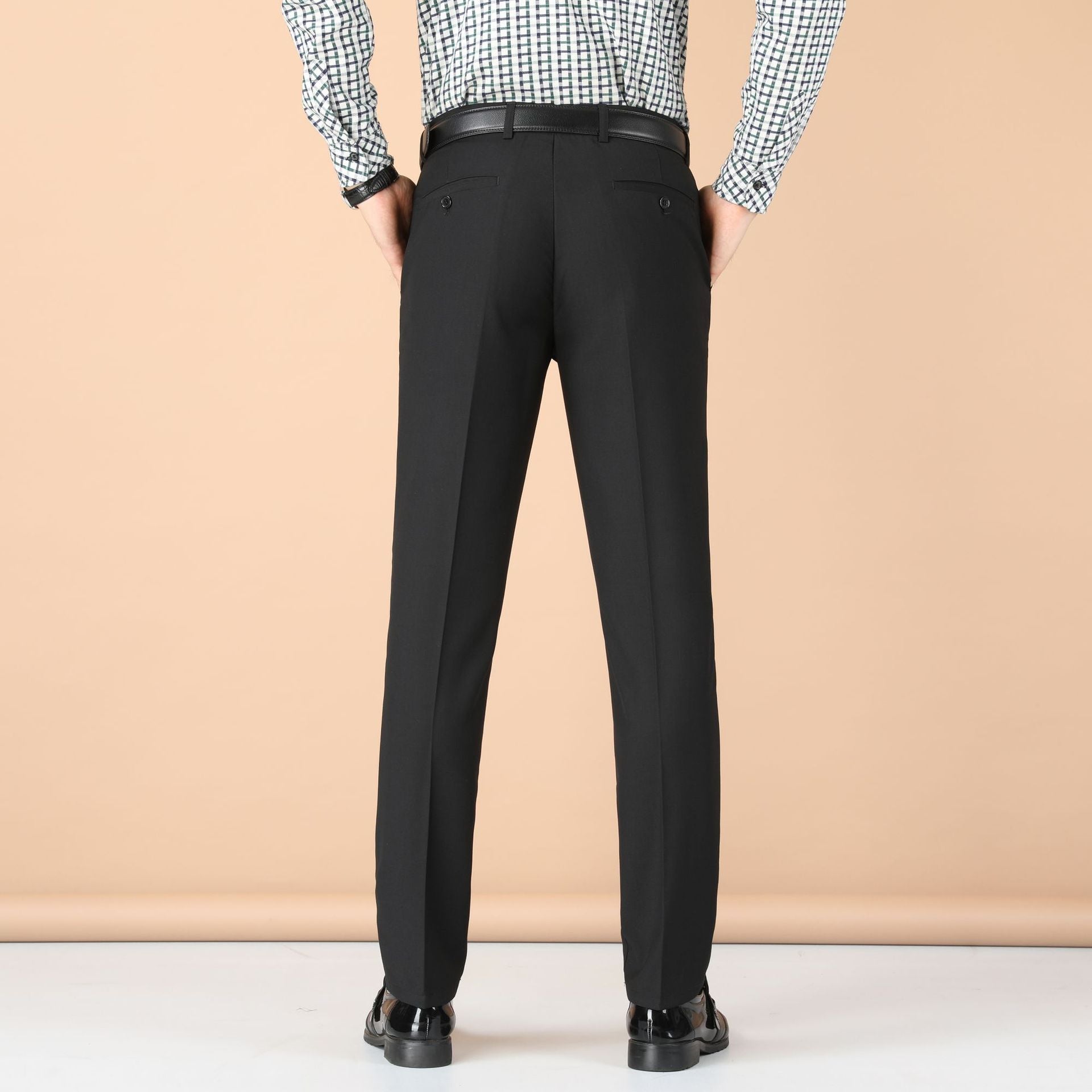 Men's Business Wear Slim-fit Trousers Spring and Autumn Casual Men's Wear Youth Work Dress Work Black Business Suit TAVEN System LLC