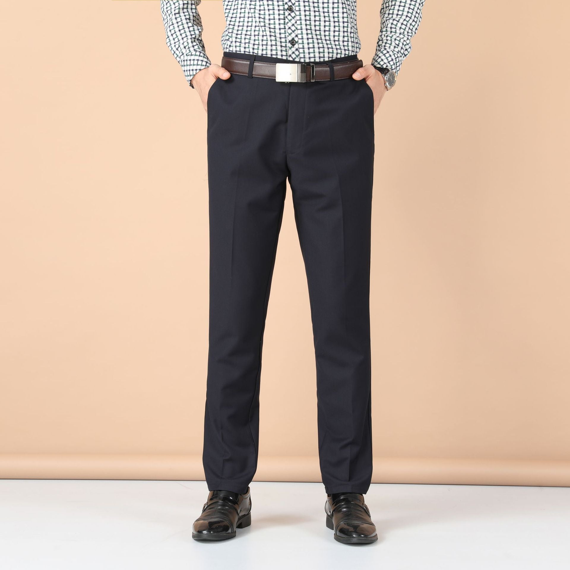 Men's Business Wear Slim-fit Trousers Spring and Autumn Casual Men's Wear Youth Work Dress Work Black Business Suit TAVEN System LLC