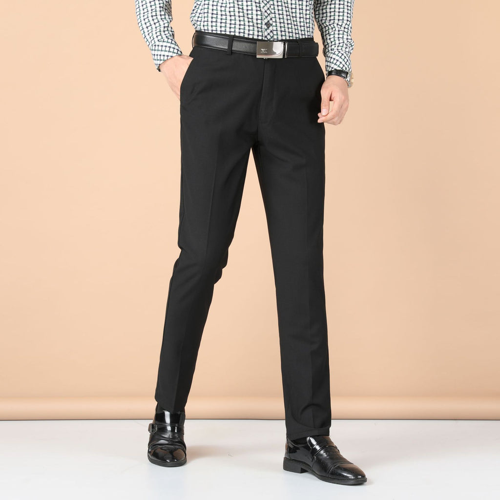 Men's Business Wear Slim-fit Trousers Spring and Autumn Casual Men's Wear Youth Work Dress Work Black Business Suit TAVEN System LLC