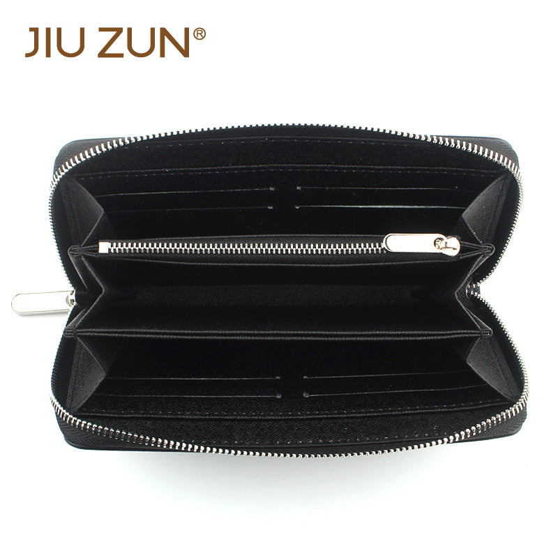 Cross-border Cloth Saffiano Long Men's Wallet Fashionable Zipper 60017 Japanese Wallet for Women TAVEN System LLC