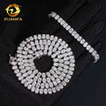 Pass Diamond Tetser 46mm Oval Cut 925 Silver Moissanite Tennis Chain Fashion Tennis Necklace for Men Women Taven