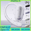 Color: White - YINPAGE Fit Wireless Earphone Panoramic Sound Bluetooth Long Battery Life Lightweight Custom Open Sports Headset TAVEN System LLC