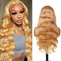 Color: Natural Color - 18-30 inch 13x6 HD lace front wig human hair | 27 # women's Body Wave human hair wig with free stitching and natural hairline Taven