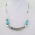 Luna The Crescent Moon Turquoise Necklace Taven