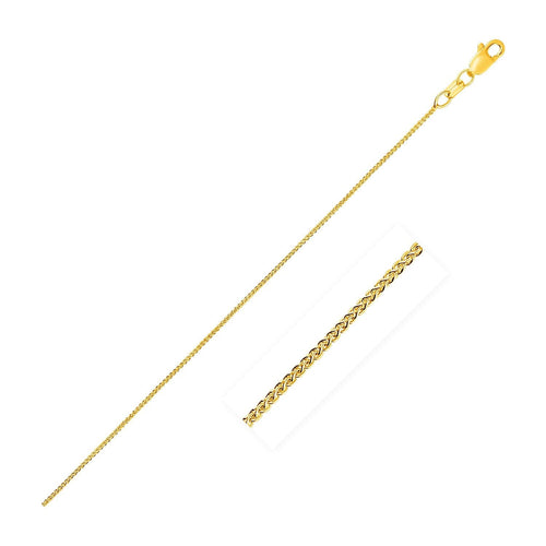 10k Yellow Gold Wheat Chain 0.6mm (0.60 mm) Taven
