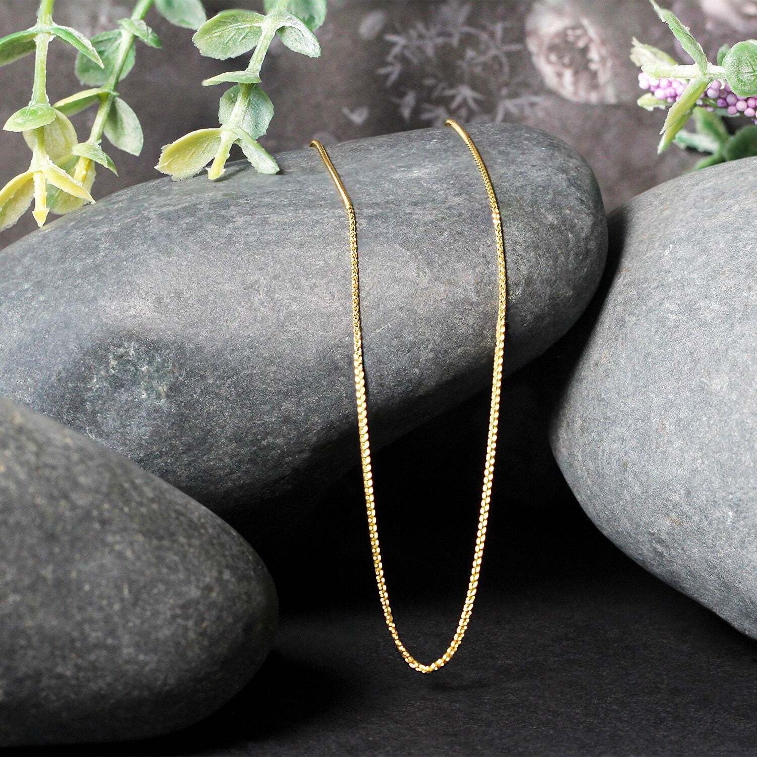 10k Yellow Gold Wheat Chain 0.6mm (0.60 mm) Taven