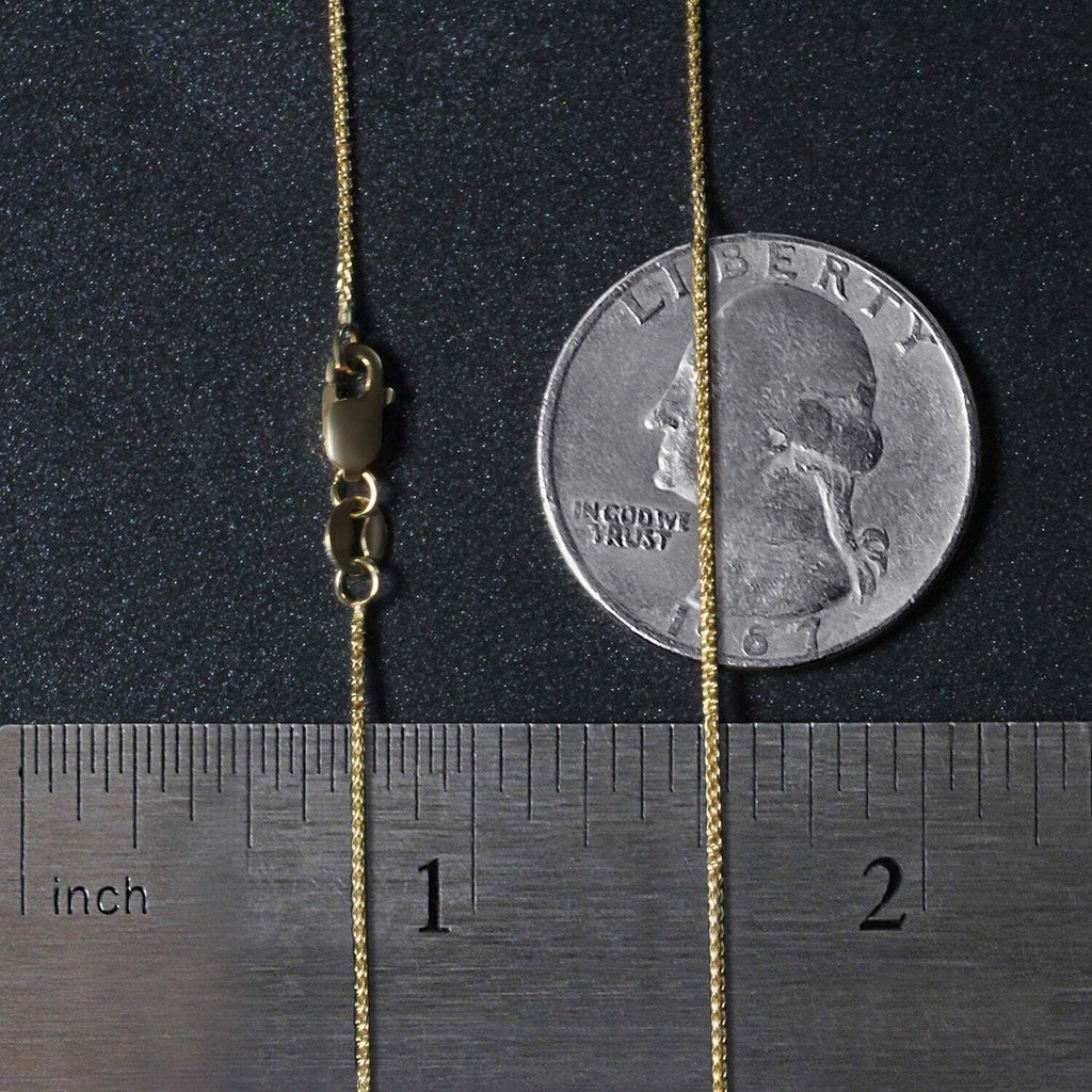 10k Yellow Gold Wheat Chain 0.6mm (0.60 mm) Taven