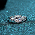 Style: 6.5mm Zircon, Size: No 19 - S925 Sterling Silver Moissanite Ring Women Taven