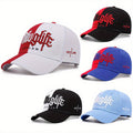 Embroidered Letter Double Stitching All-matching Sun Hat Peaked Cap TAVEN