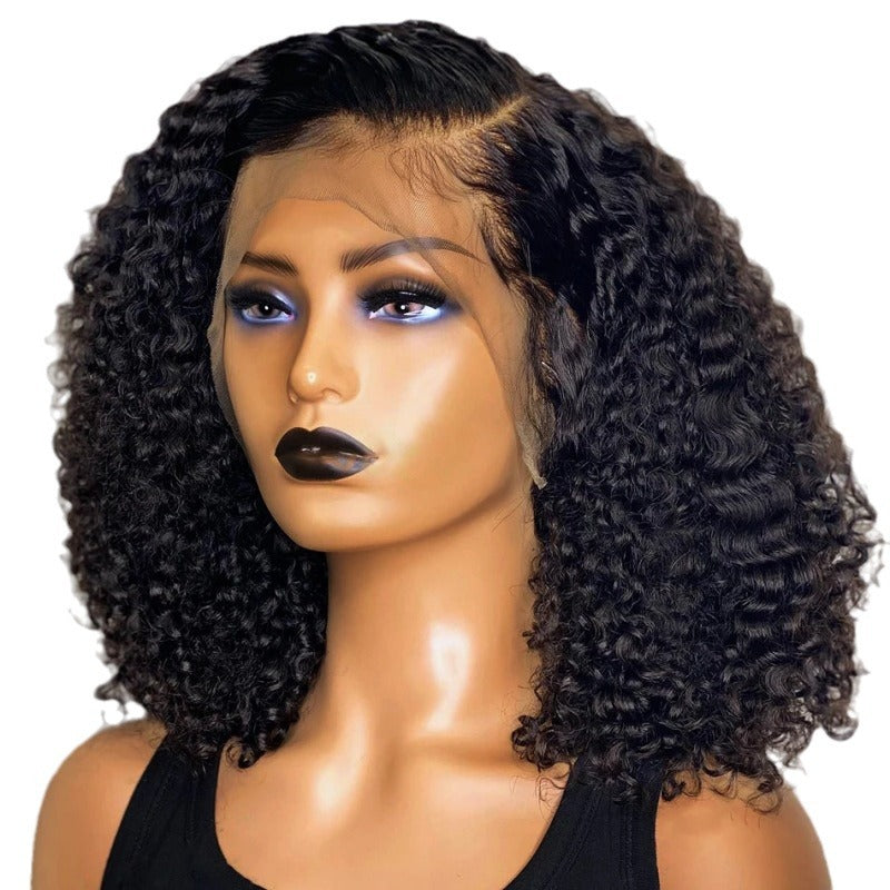 Wig Length: 12inch - Women's Fashion Simple And Short Curly Wig Taven