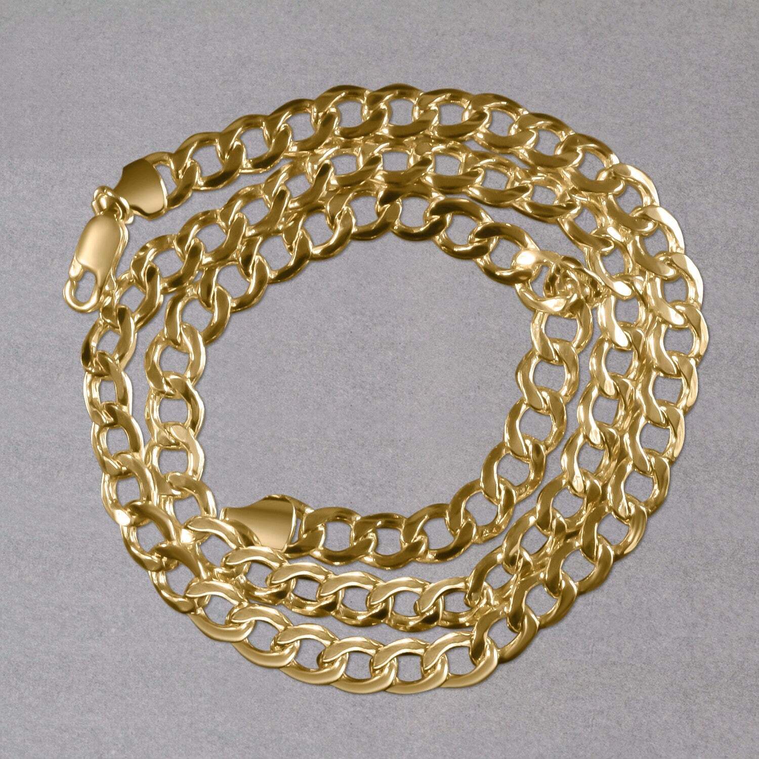 14k Yellow Gold Curb Chain (6.20 mm) TAVEN System LLC