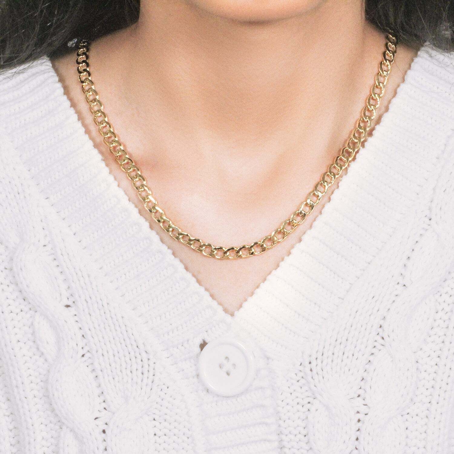 14k Yellow Gold Curb Chain (6.20 mm) TAVEN System LLC