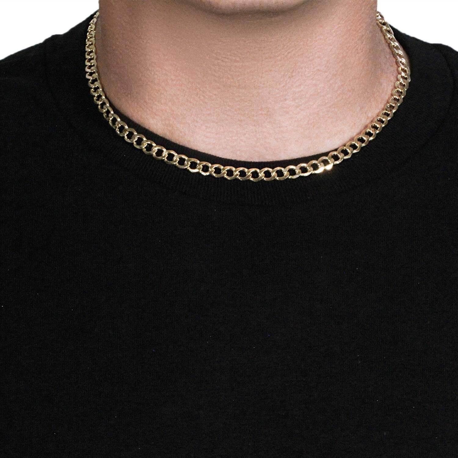 14k Yellow Gold Curb Chain (6.20 mm) TAVEN System LLC