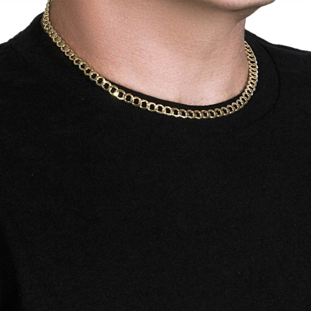 14k Yellow Gold Curb Chain (6.20 mm) TAVEN System LLC