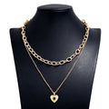 Simple Retro Style Key Double-layer Necklace Taven