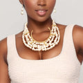 Layered Pearl Choker Set Pinktown