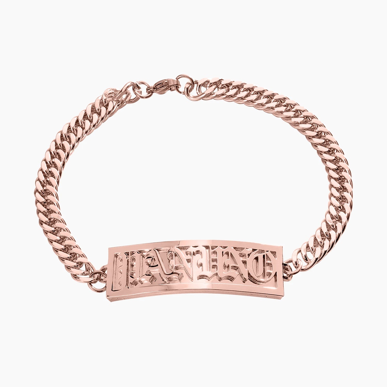 Custom Nameplate Name Bracelet For Men Gold Stainless Steel Double Layer Name Bracelet Women Personalized Hip Hop Jewelry Gift TAVEN System LLC