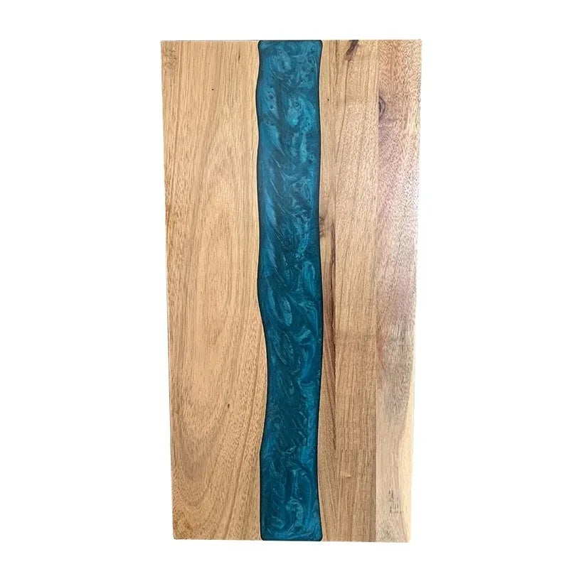 Household Trending Products 2026 New Arrivals Ocean Wave Pattern Acacia Wood Epoxy Resin Cutting Board TAVEN System LLC