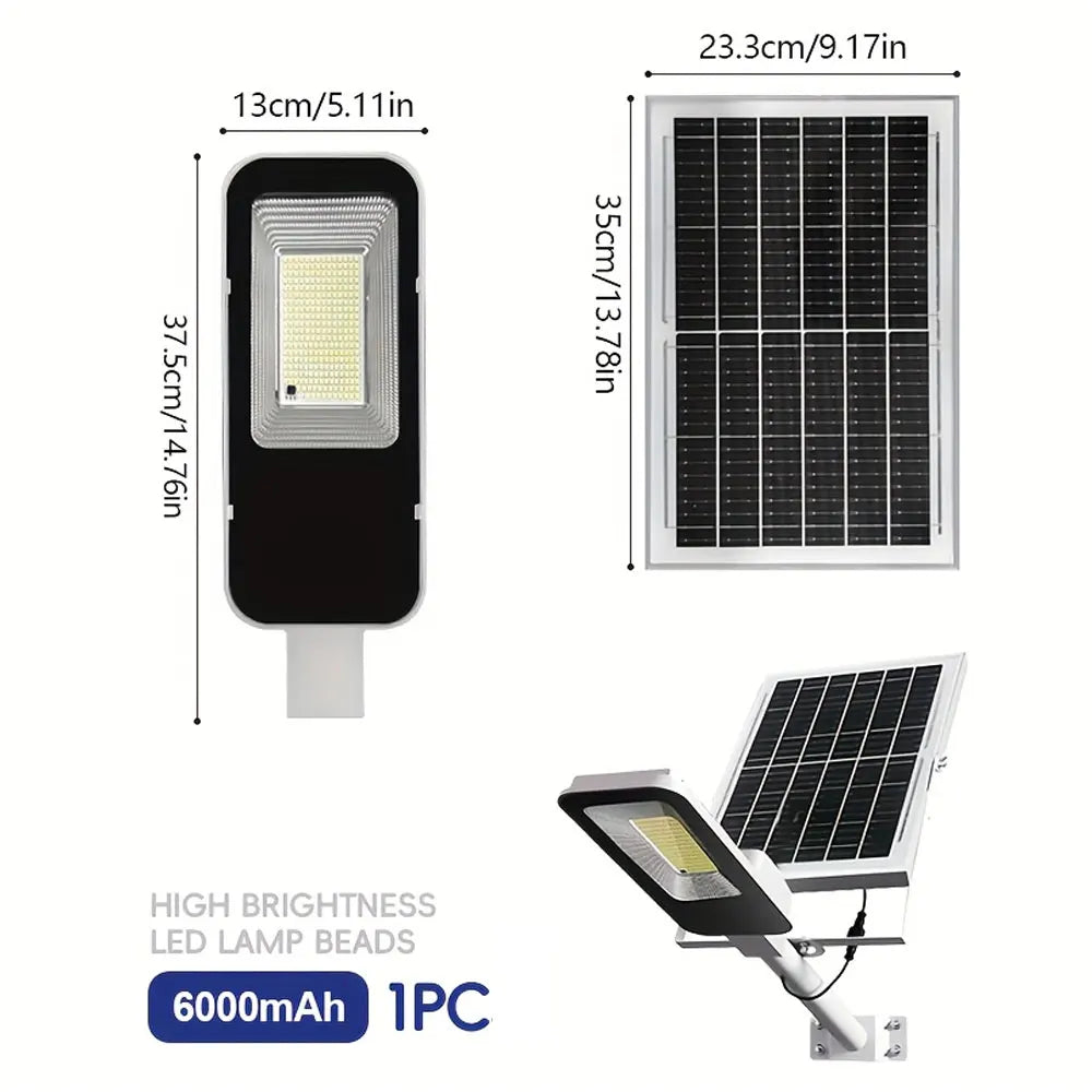 4 sets of outdoor waterproof solar lamps, 6000mAh solar street lamps, suitable for outdoor lighting from dusk to dawn TAVEN System LLC