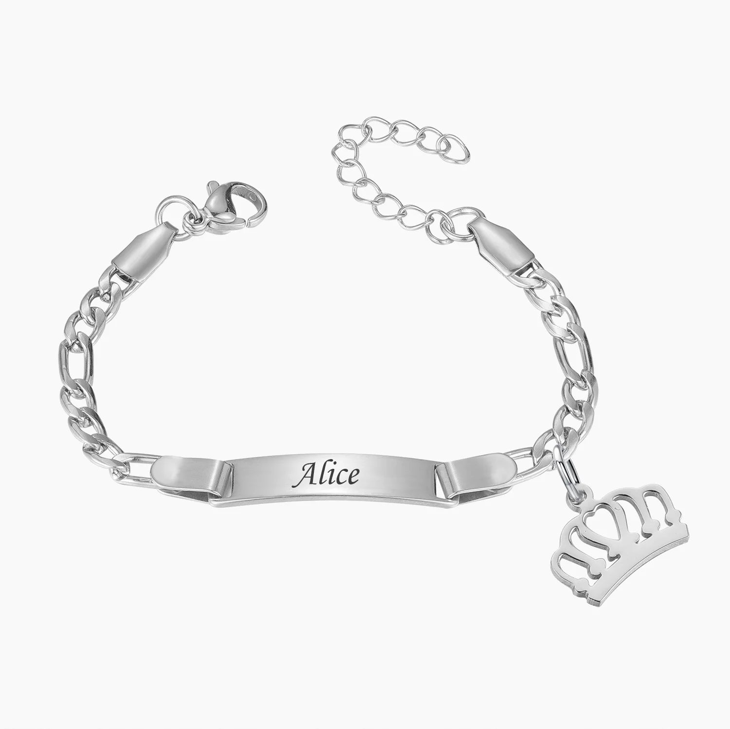 Custom Bracelet With Gold Plated Baby Personalized ID Engrave Name Bracelets For Women Medical Id Birthday Gift Jewelry Adjustab TAVEN System LLC