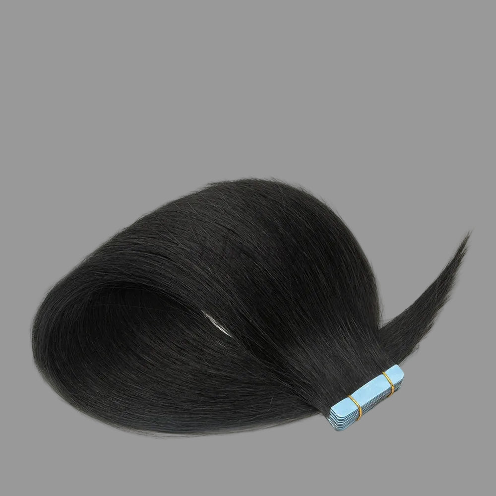 Blonde Invisible Tape In Human Hair Extensions Straight TAVEN System LLC