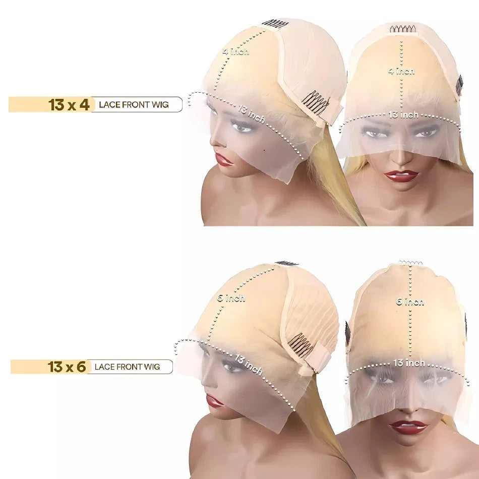 Color: #4, Ships From: CHINA, Stretched Length: 18inches, Density: 150% - Blonde Wig Straight 613 Hd Lace Frontal Wig 13X6 13X4 Transparent Brazilian Straight Lace Front Wigs 30 Inch 100% Human Hair Taven