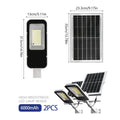 4 sets of outdoor waterproof solar lamps, 6000mAh solar street lamps, suitable for outdoor lighting from dusk to dawn TAVEN System LLC