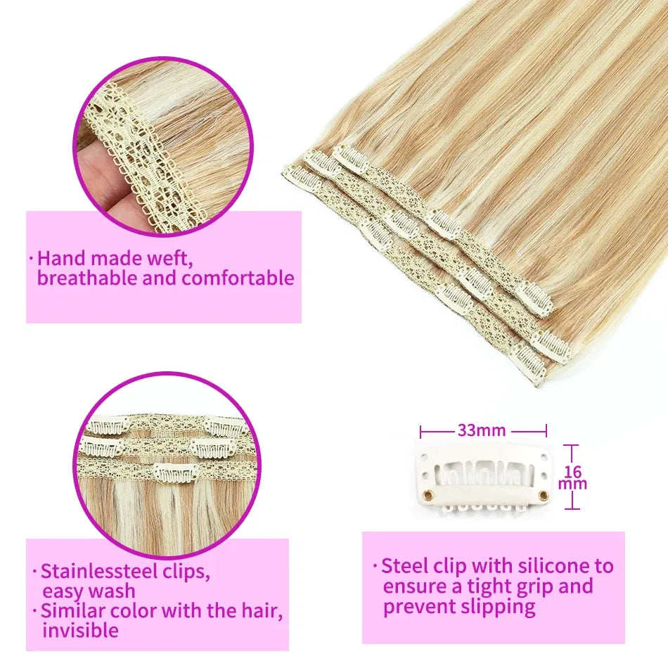 Color: #8, Length: 12 inches - SOVO Clip In Hair Extensions Human Hair 3 Pieces Bone Straight Clip Ins Hair Extension 60-90G Real Natural European Hair 12-26" Taven