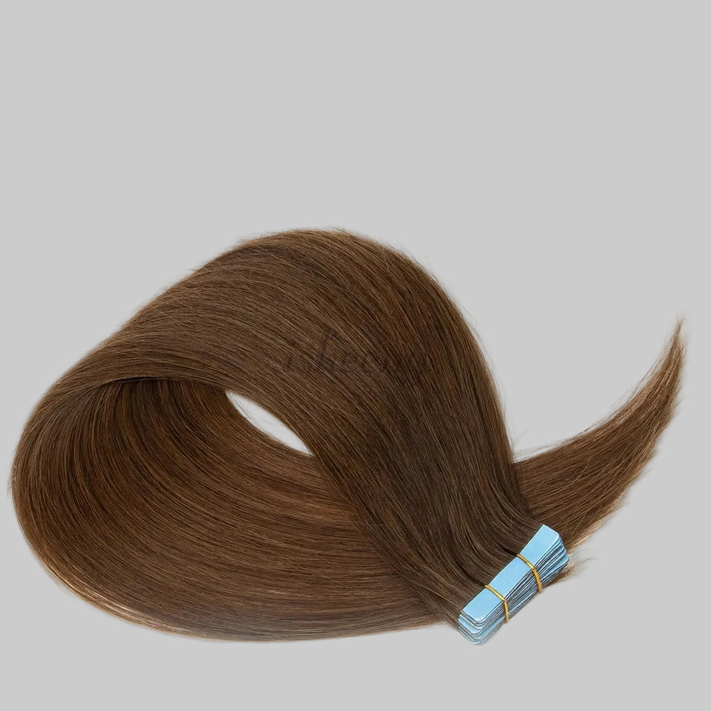 Blonde Invisible Tape In Human Hair Extensions Straight TAVEN System LLC