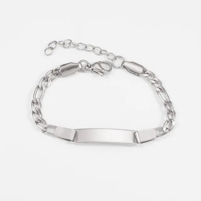 Custom Bracelet With Gold Plated Baby Personalized ID Engrave Name Bracelets For Women Medical Id Birthday Gift Jewelry Adjustab TAVEN System LLC
