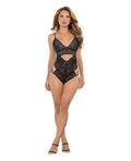 Pride Lace Teddy w/Rainbow Side Straps Black S/M Taven