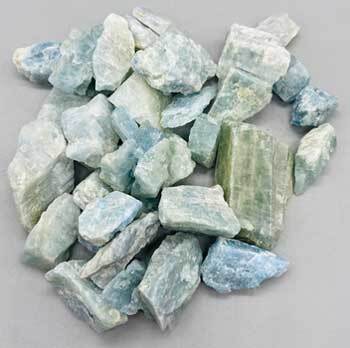 1 lb Aquamarine, Blue untumbled stones Taven