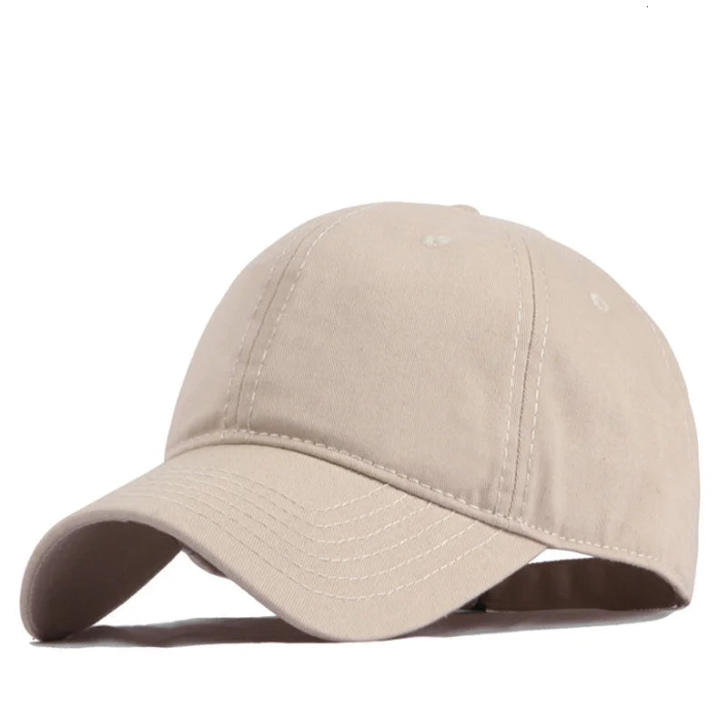 Plus Size Cotton Baseball Cap Big Head Adjustable Sun Hat TAVEN System LLC