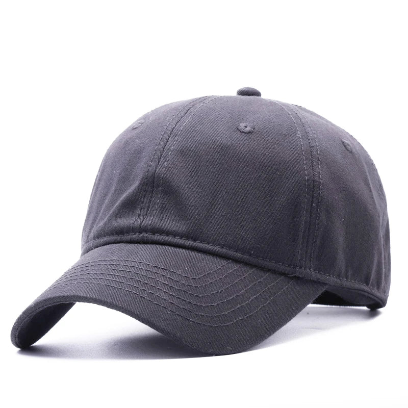 Plus Size Cotton Baseball Cap Big Head Adjustable Sun Hat TAVEN System LLC