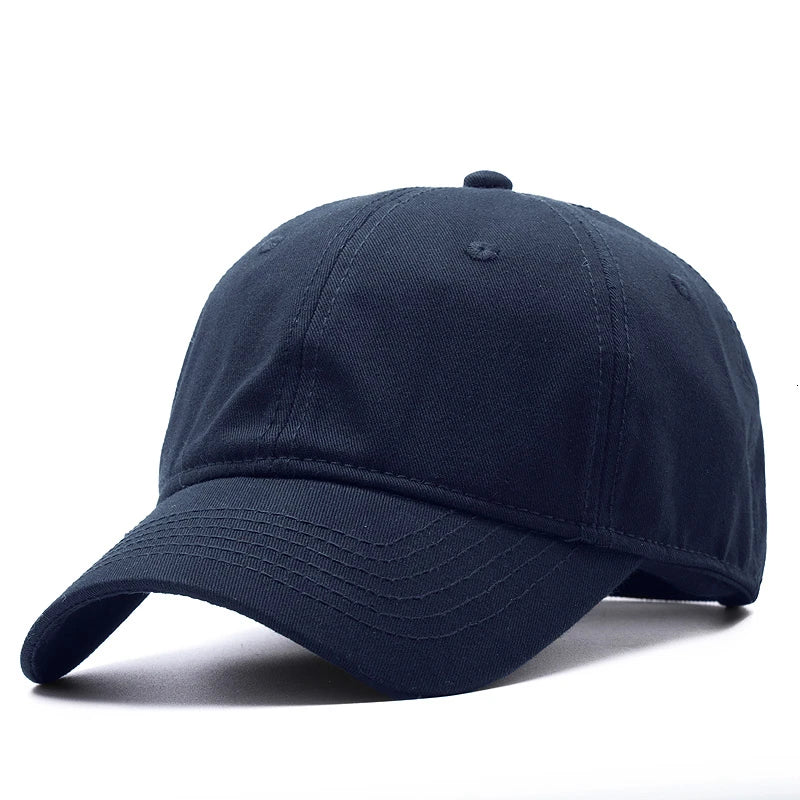 Plus Size Cotton Baseball Cap Big Head Adjustable Sun Hat TAVEN System LLC