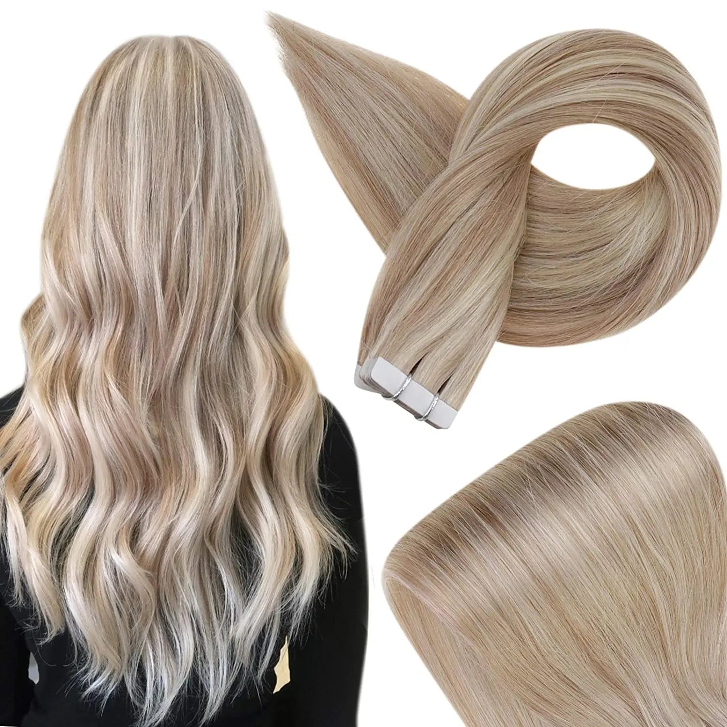 Shine Remy Straight Tape In Human Hair Extensions