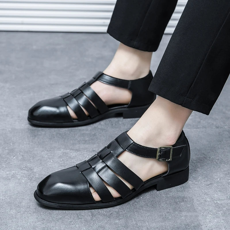 2025 Trending Products Original Quality Flat Formals Shoes Men's Luxury Sandals Oxfords Customize Genuine Leather Shoes TAVEN System LLC