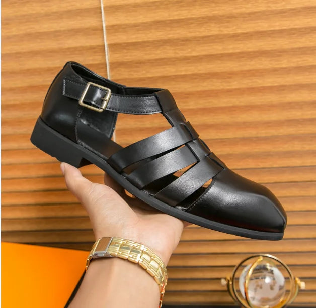 2025 Trending Products Original Quality Flat Formals Shoes Men's Luxury Sandals Oxfords Customize Genuine Leather Shoes TAVEN System LLC