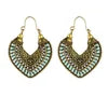 New Trending Products 2023 Cross Border Earrings  Clan Style Earrings Jewelry Heart Retro Bohemian Hollow Carved Earrings TAVEN System LLC