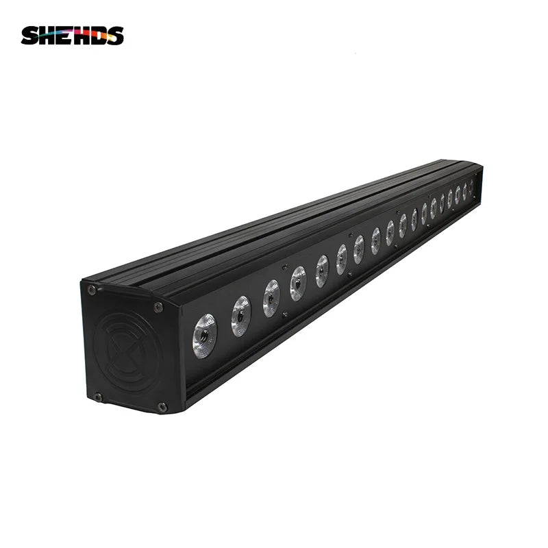 SHEHDS 2/4pcs LED Wall Wash Bar 18x18W RGBWA+UV 6in1 Lighting For Dj Disco Indoor Horse Race Lamp Christmas Decorations TAVEN System LLC