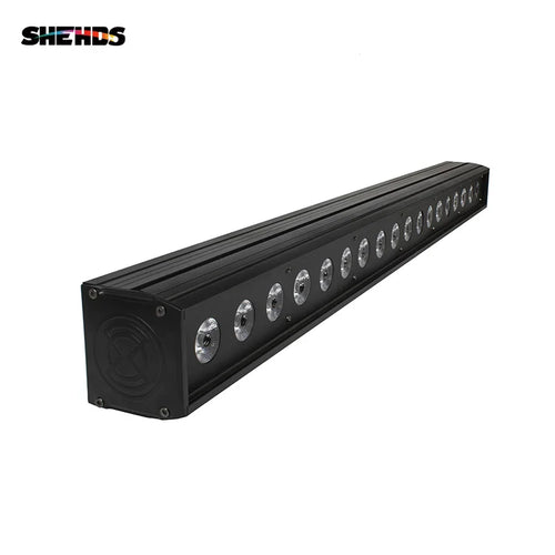 SHEHDS 2/4pcs LED Wall Wash Bar 18x18W RGBWA+UV 6in1 Lighting For Dj Disco Indoor Horse Race Lamp Christmas Decorations TAVEN System LLC