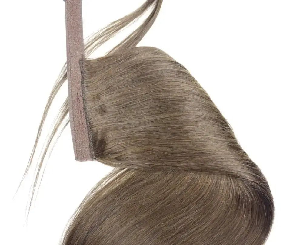 Color: #10, Life Span: 6 Months With Proper Care, Stretched Length: 24inches, Longest Hair Proportion: 35%-45% - ZZHAIR 100% Human Hair Extensions 16"-28" Machine Made Remy Magic Wrap Around Ponytail 60g-120g Clip In Horsetail Stragiht Taven