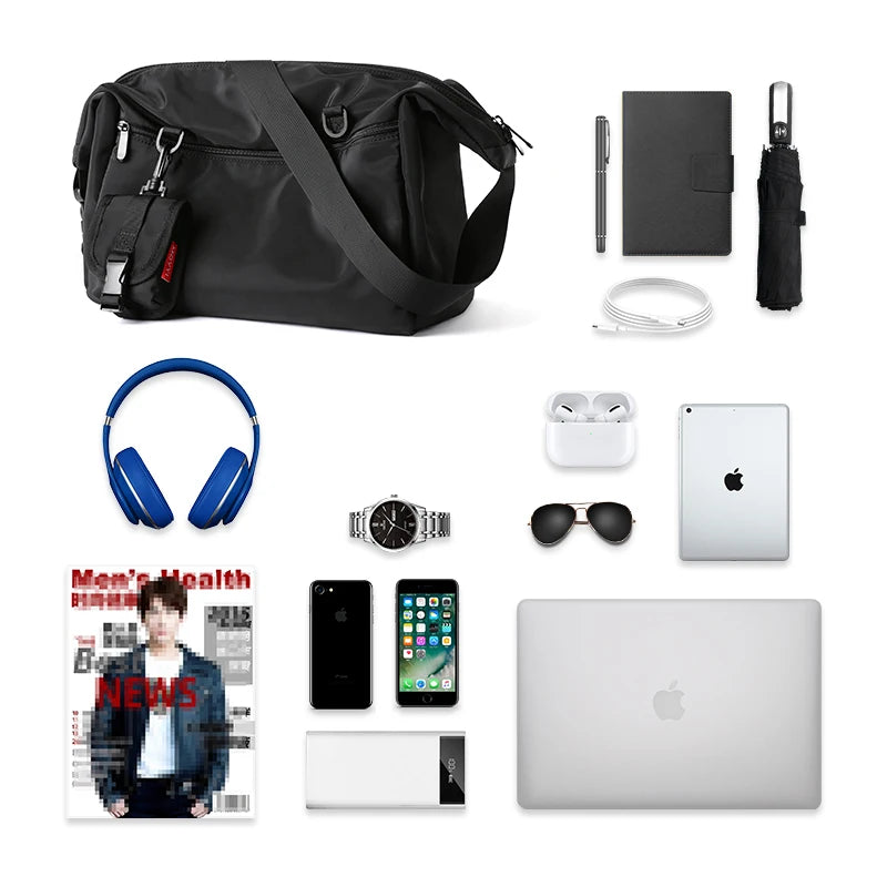 Waterproof Messenger Bag Men Women Laptop Crossbody Bag TAVEN System LLC