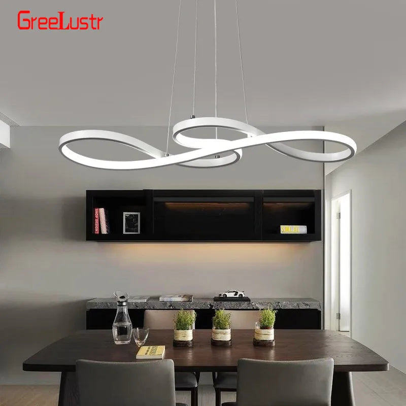 Nordic Led Pendant Light Decorative Led Ceiling Lamps Art Design Minimalist Dining Room Hanging Light Fixture Indoor Lighting TAVEN System LLC
