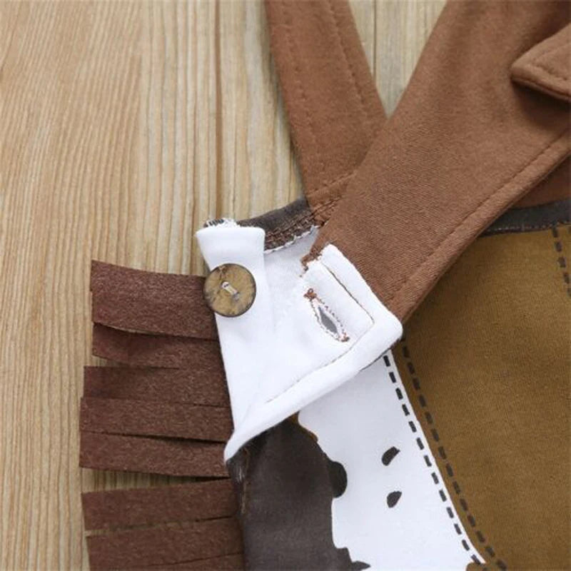 Halloween Baby Cowboy Sheriff Costume with Hat and Scarf Set