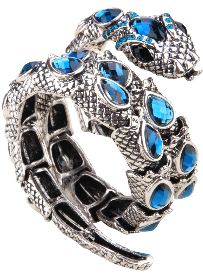 YACQ Stretch Snake Bracelet Armlet Upper Arm Cuff  Women Punk Rock Crystal Bangle Jewelry Gold Silver Color Dropshipping A32 TAVEN System LLC