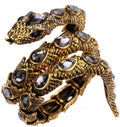 YACQ Stretch Snake Bracelet Armlet Upper Arm Cuff  Women Punk Rock Crystal Bangle Jewelry Gold Silver Color Dropshipping A32 TAVEN System LLC