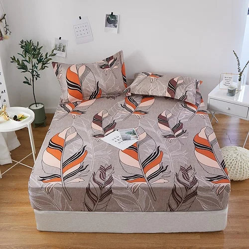 1 piece of bed sheet for bedroom 100%Polyeste Elastic Band Around bedding Fitted Sheet Only (excluding pillowcases) TAVEN System LLC